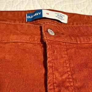 Old Navy Burnt Orange Corduroy Trousers